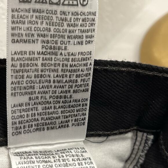 VTG Levi’s Mens 505 Relaxed Fit Tapered Jeans Size 36x32 Black Denim Classic NEW - Picture 7 of 7